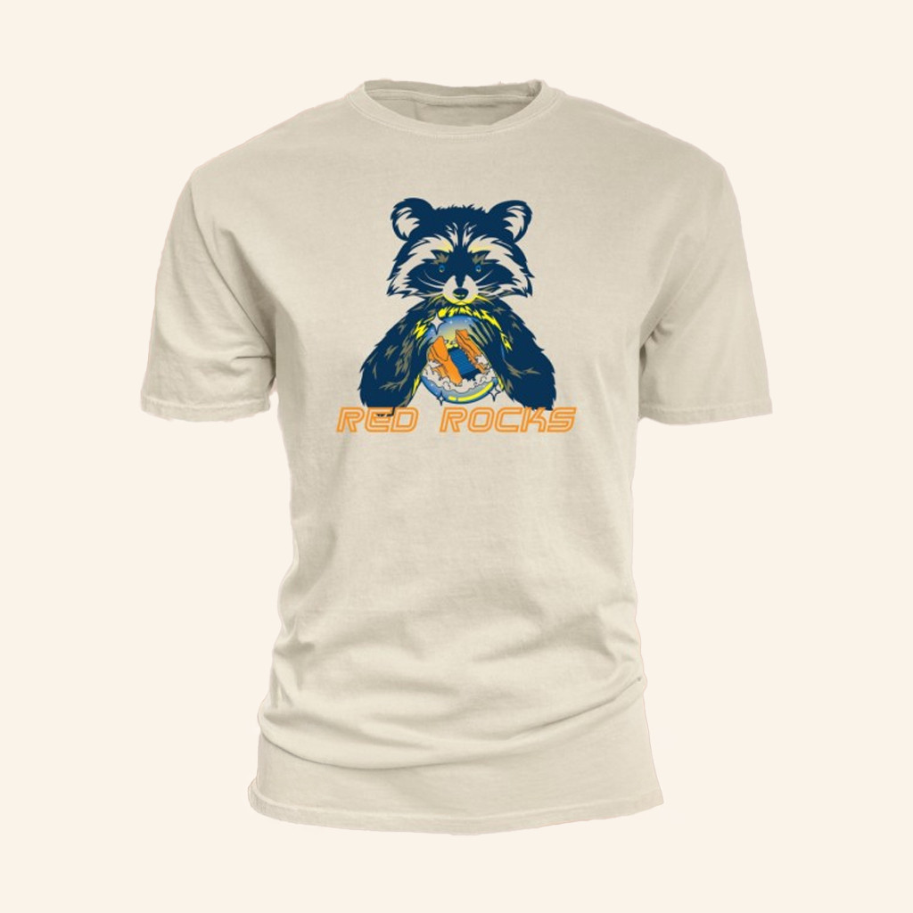 Red Rocks Gift Merch Red Rocks Crystal Ball Raccoon T-Shirt Gifts For Friends