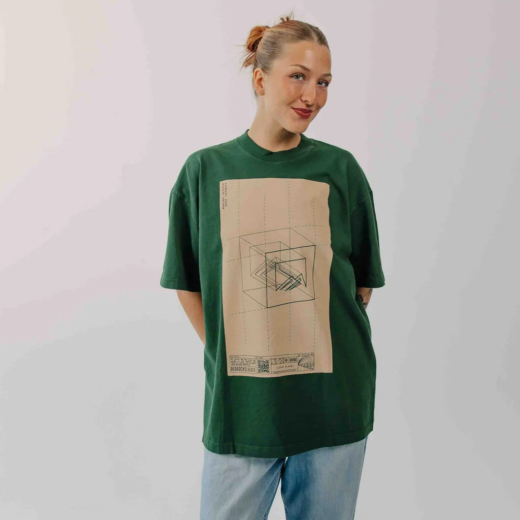 Red Rocks Merch Blueprint T-Shirt Forest Green Gifts For Friends Red Rocks Merch Blueprint T-Shirt Forest Green Gifts For Friends