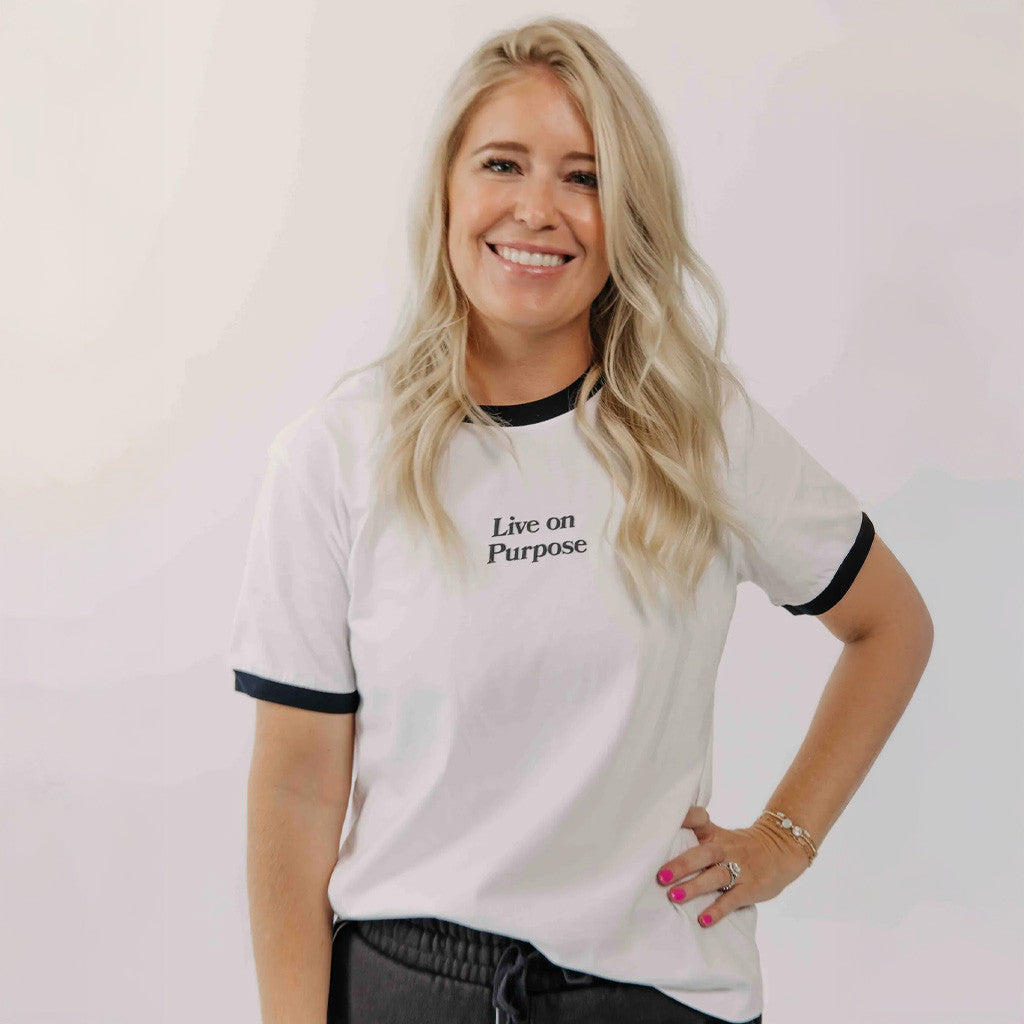 Red Rocks Merch Lady Live on Purpose T-Shirt Gifts For Girlfriend