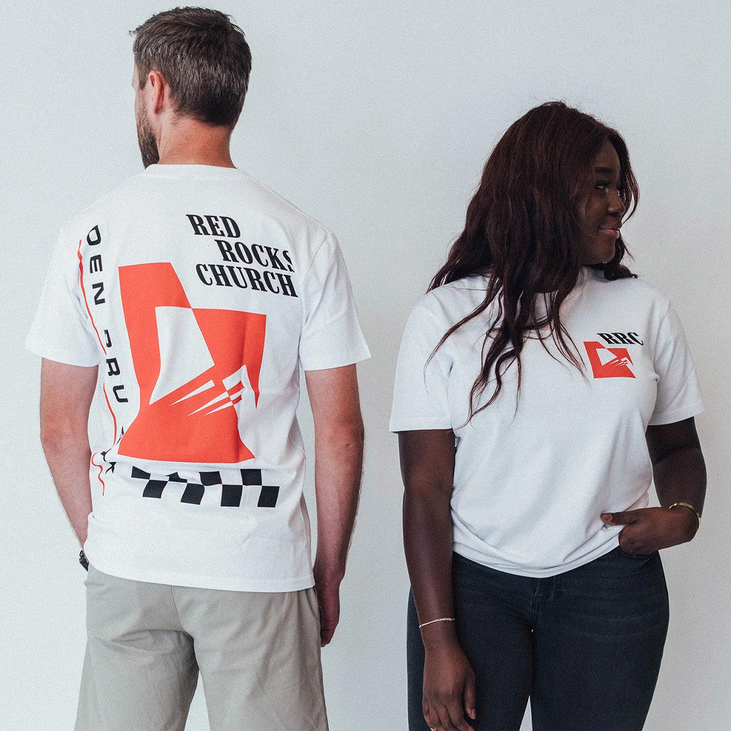 Red Rocks Merch RRC Motorsport White T-Shirt Good Gifts For Boyfriend Red Rocks Merch RRC Motorsport White T-Shirt Good Gifts For Boyfriend