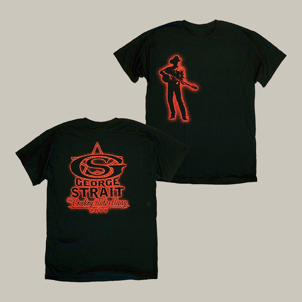 Red Silhouette George Strait T-Shirt King Of Country Music Shirt George Strait Lover Gift For Him