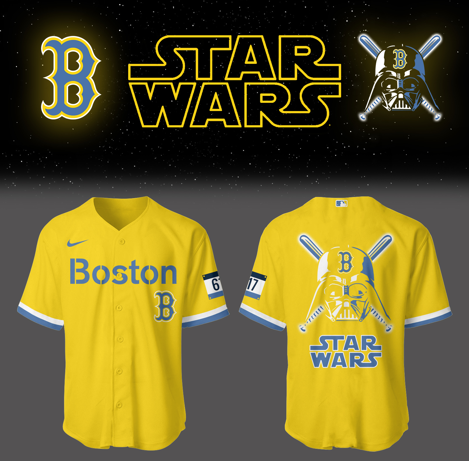 Red Sox Baseball 2025 Red Sox x Star Wars City Connect Jersey Gift For Baseball Lover