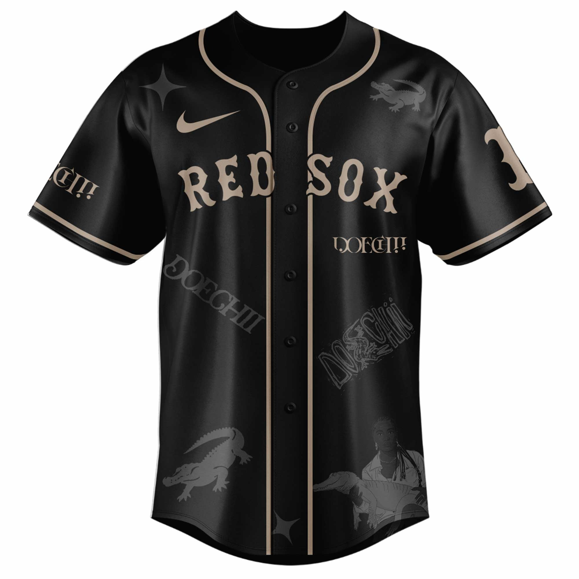 Red Sox x Doechii Live From The Swamp Tour Jersey Presents For Music Lovers