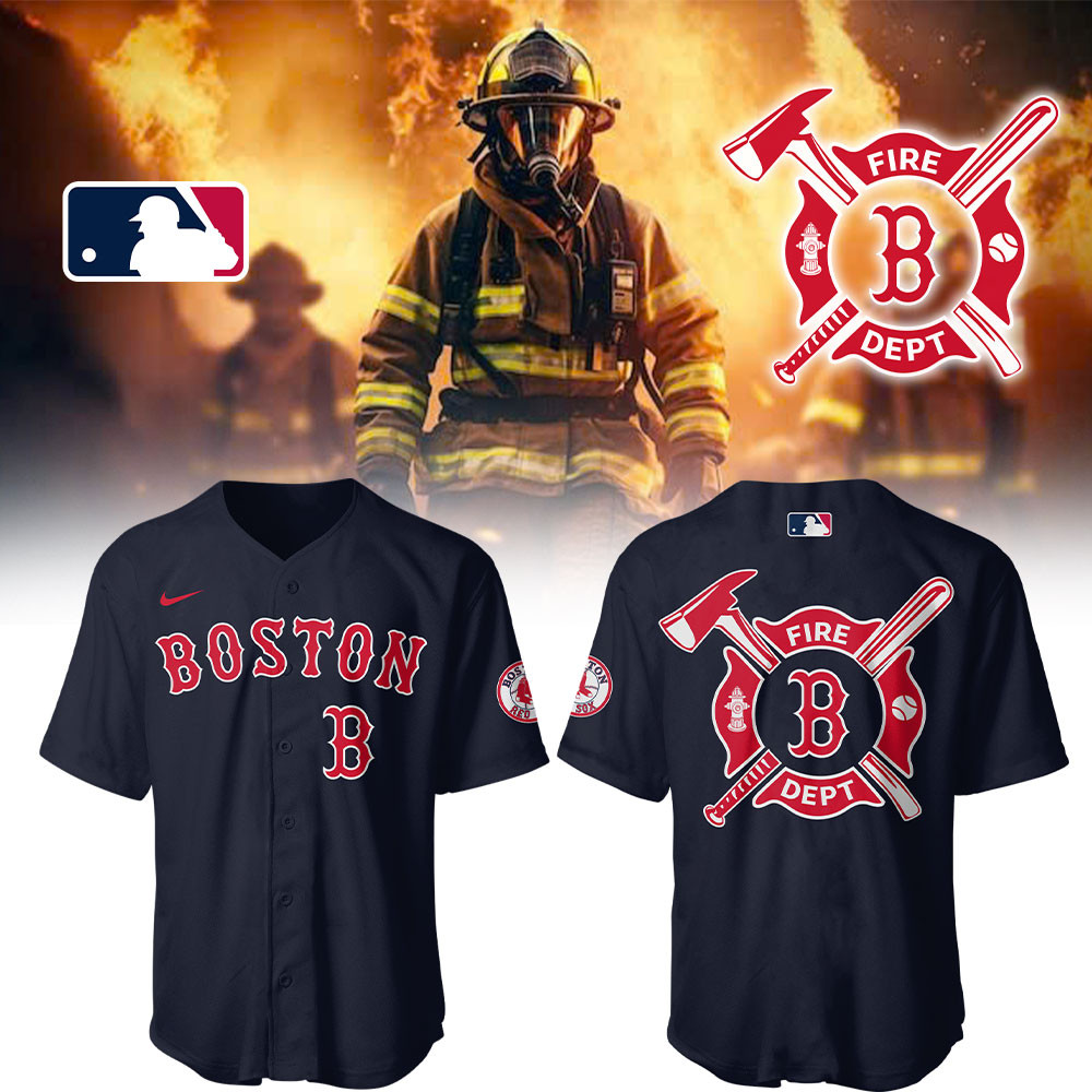 Red Sox x Firefighter Appreciation Night Jersey Gifts For Baseball Players