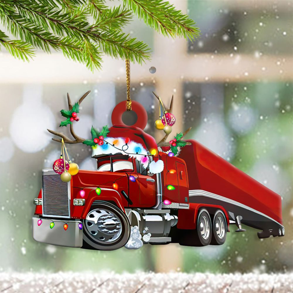 Red Truck Christmas Ornaments Red Truck Christmas Tree Topper Xmas Tree Decorations