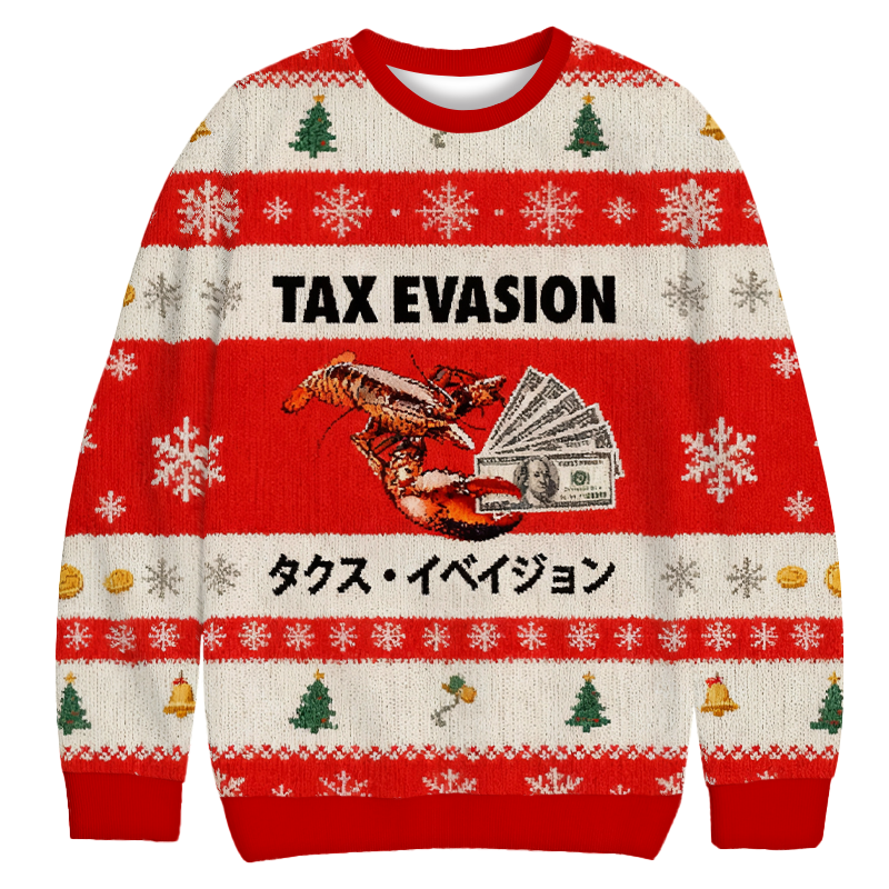 Red Tux Evasion Funny Christmas Ugly Sweatshirt Christmas Gift For Friends