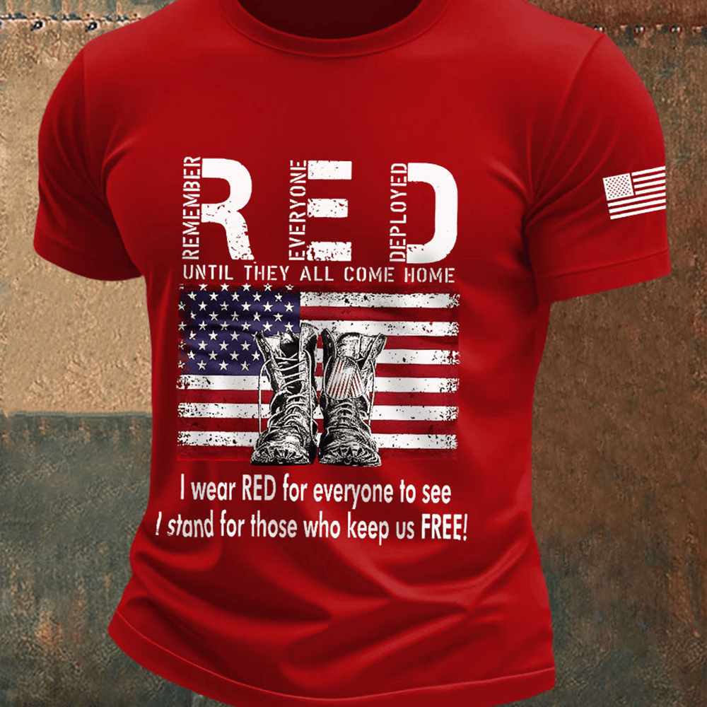 RED Until They All Come Home T-Shirt RED Friday Clothes Unique Gifts For Husband