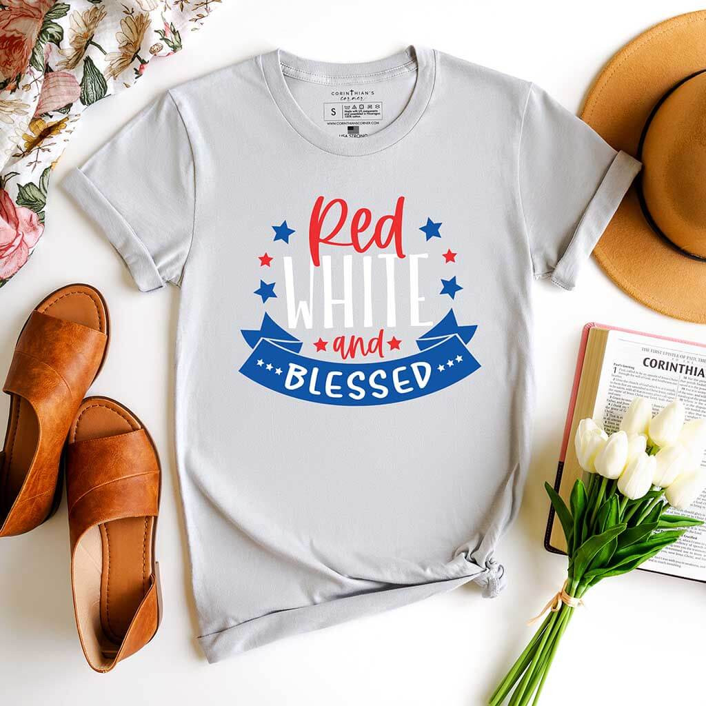 Red White And Blessed Shirt Christian Gifts For Women