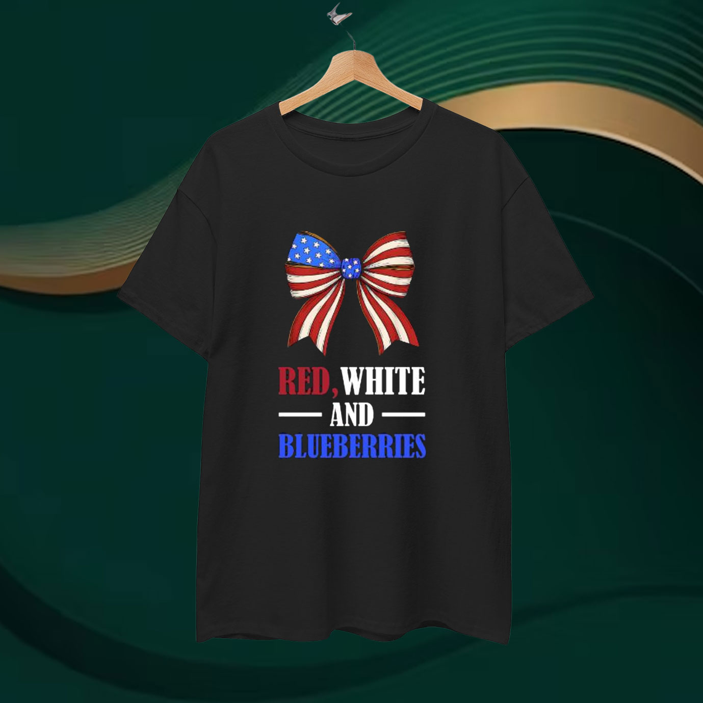 Red White And Blueberries America Unisex T-Shirt