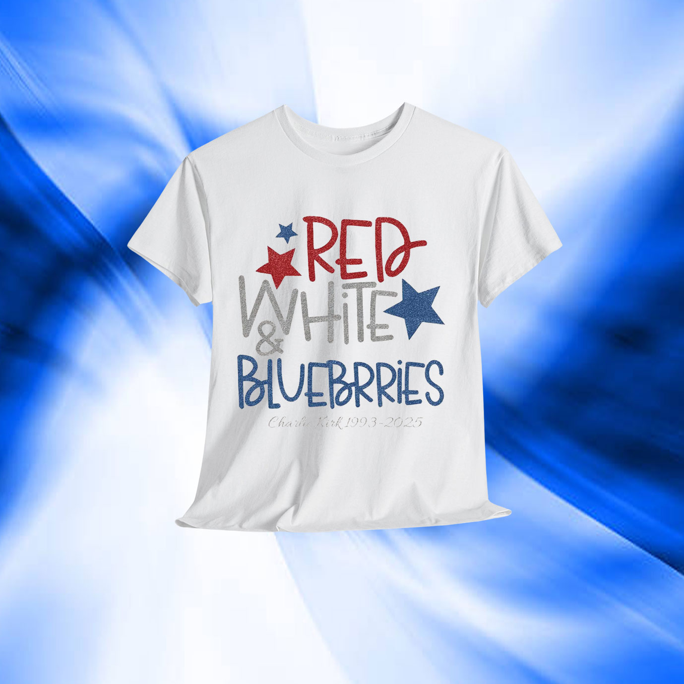 Red White And Blueberries Charlie Kirk 1993-2025 Unisex T-Shirt