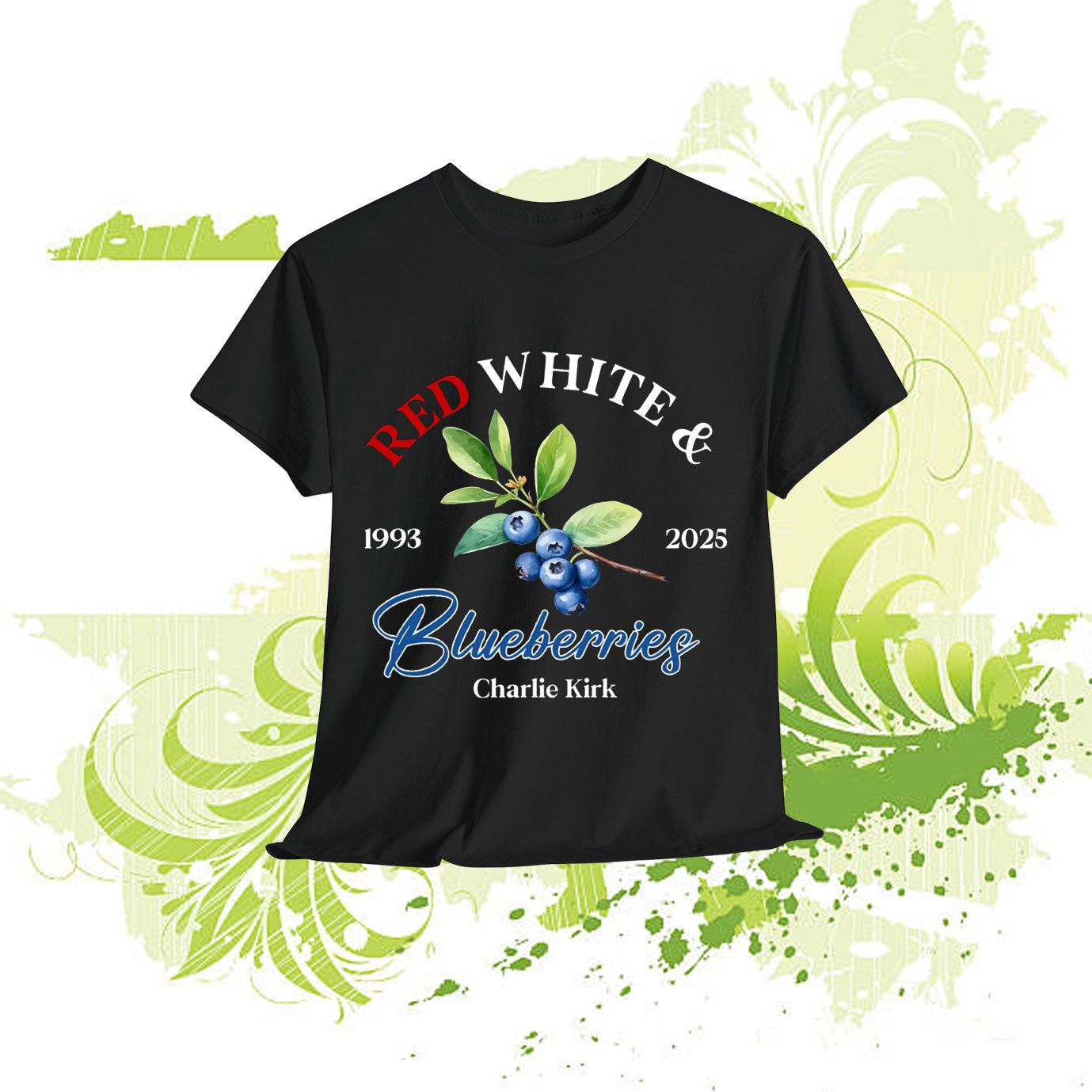 Red White and Blueberries Charlie Kirk Shirt Unisex T-Shirts