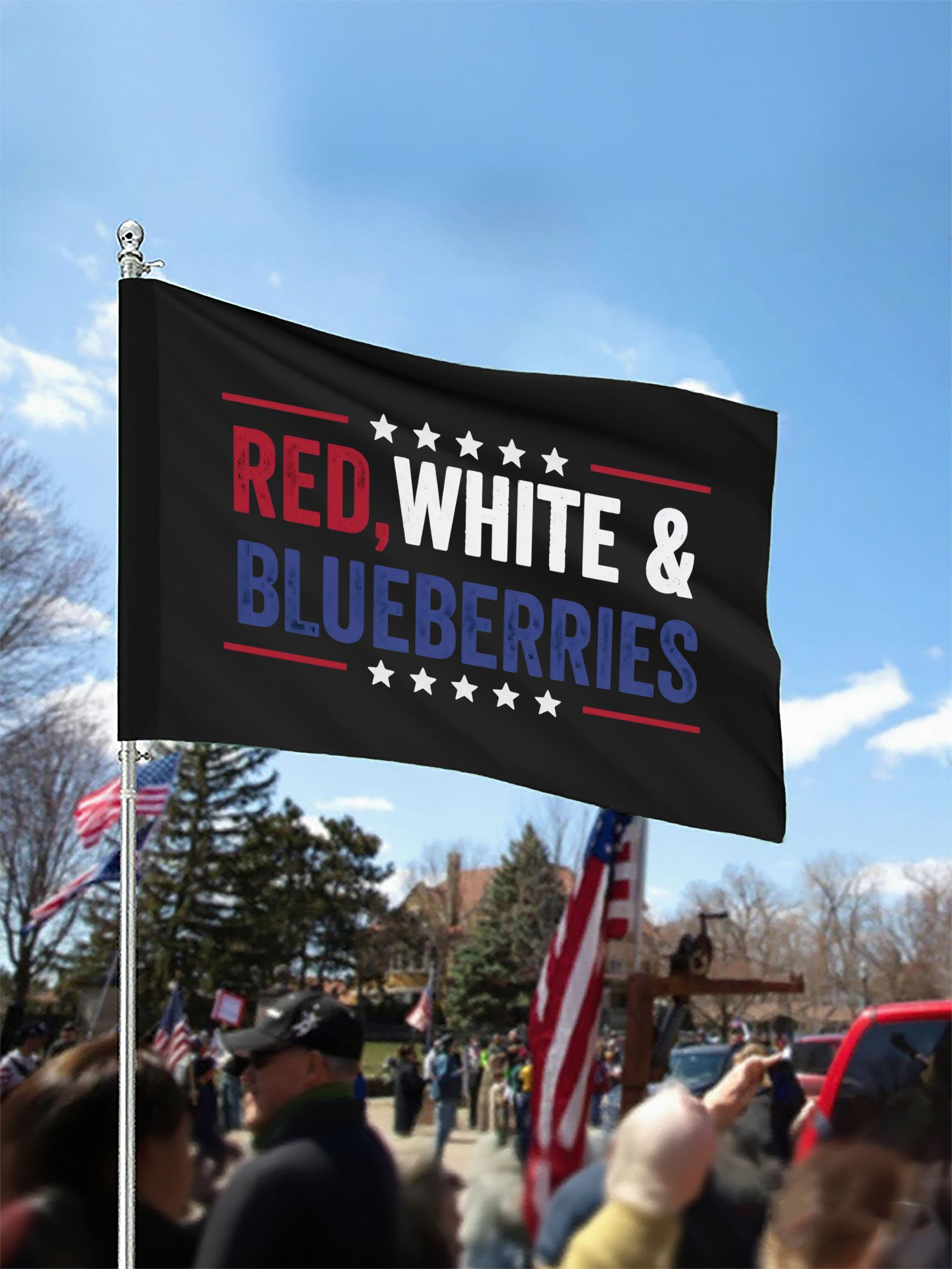 Red White And Blueberries Flag Rest In Peace Charlie Kirk 47 TPUSA Merch