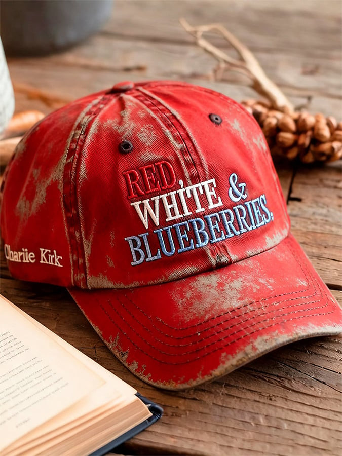 Red White And Blueberries Merch Hat Charlie Kirk R.I.P Charlie Kirk Merchandise