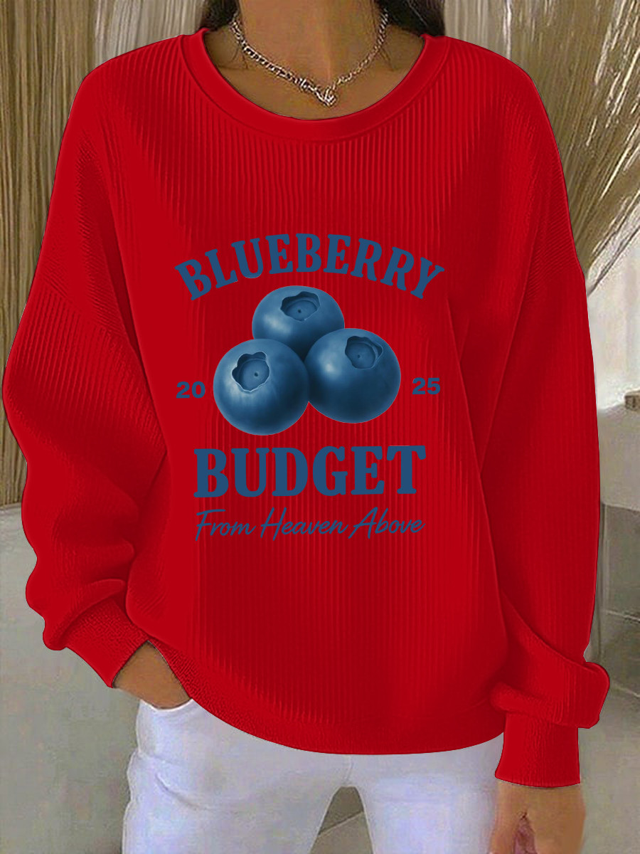 Red White And Blueberries Merch Sweatshirt Blueberry 2025 Budget From Heaven Above Gifts