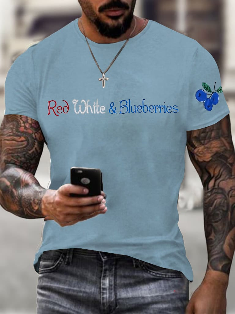 Red White And Blueberries Merch T-Shirt Proud CK 47 Gifts For Liberty Wear