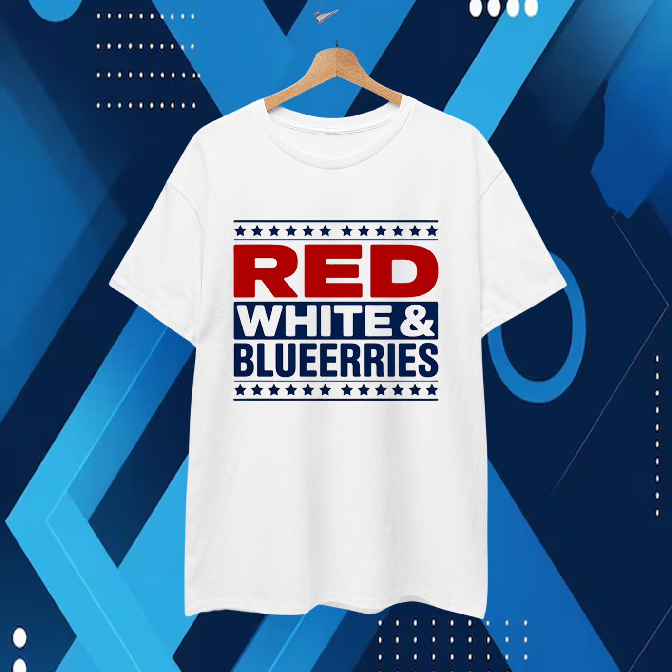 Red White And  Blueberries Patriotic Sublimation T-Shirt