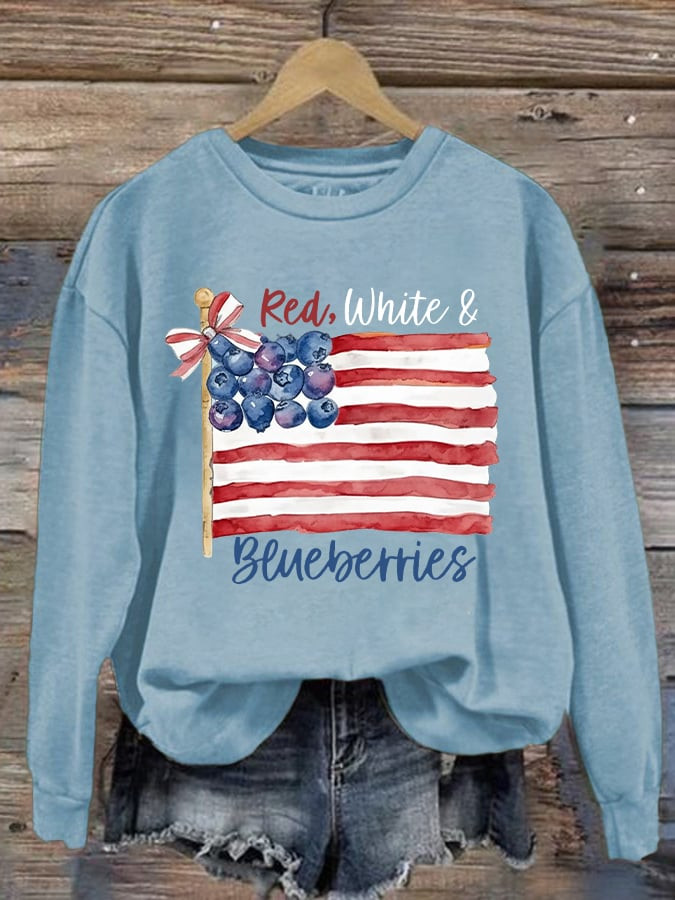 Red White And Blueberries Sweatshirt R.I.P Charlie Kirk 47 TPUSA Freedom Shirt Merch