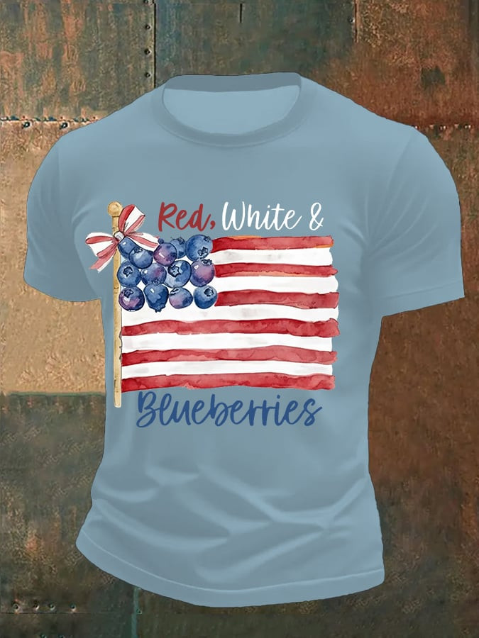 Red White And Blueberries T-shirt Blueberries Flag Freedom Shirt Charlie Kirk