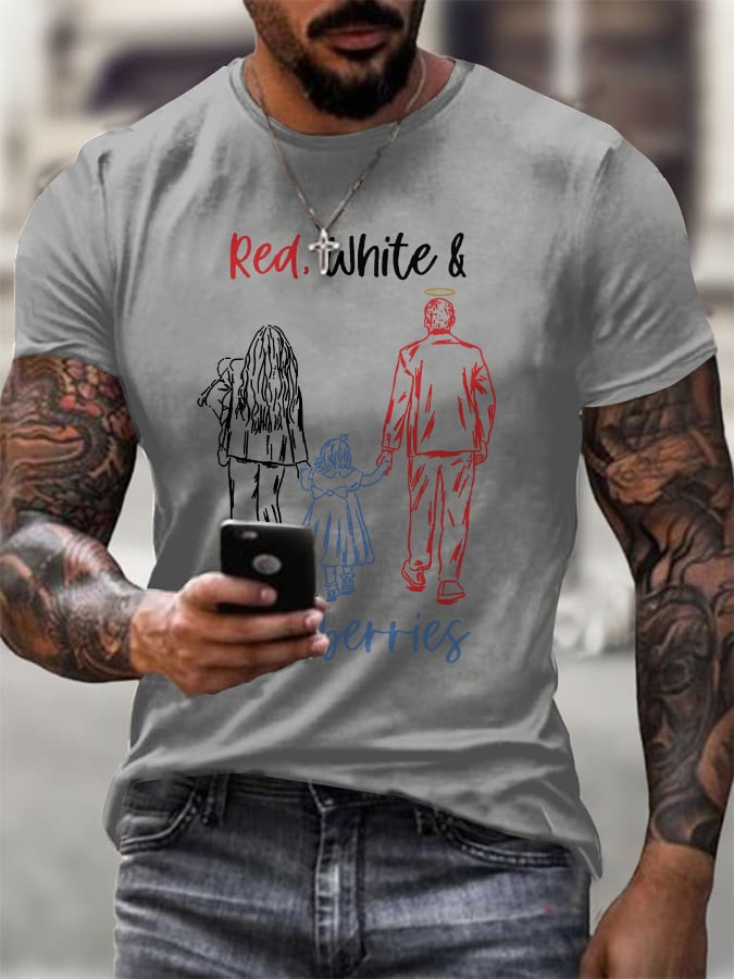 Red White And Blueberries T-Shirt Charlie Kirk Is Our Hero Best Charlie Kirk Clothing