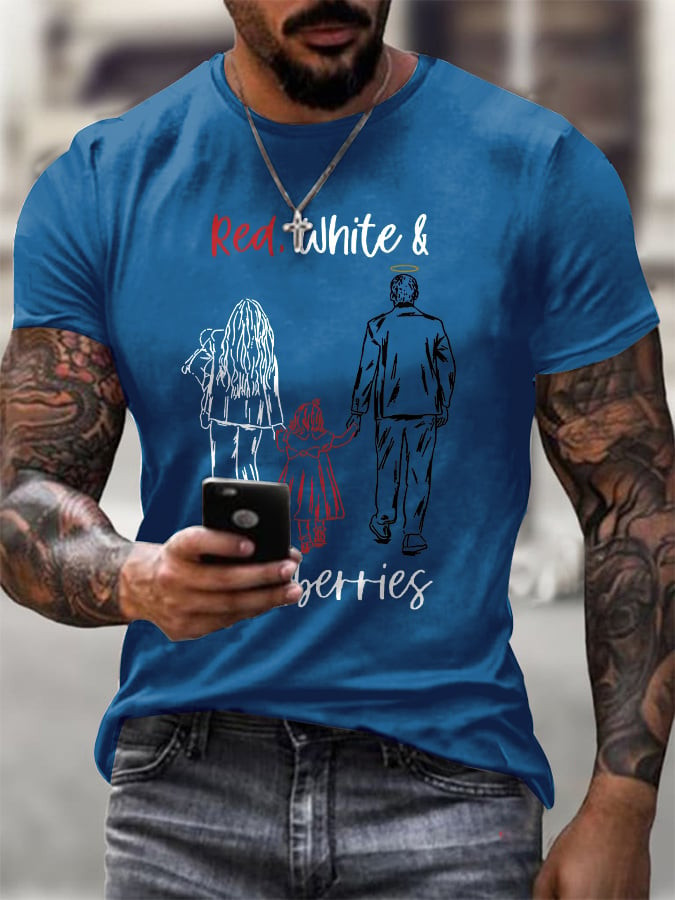 Red White And Blueberries T-Shirt Charlie Kirk Is Our Hero Unique Charlie Kirk Merchandise