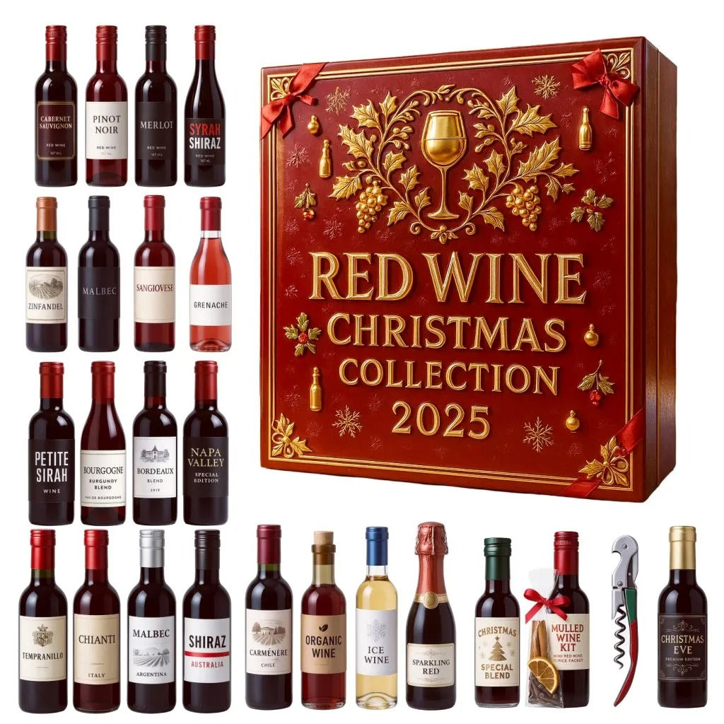 Red Wine Advent Calendar Christmas Countdown Calendar Xmas Gifts For Wine Lovers