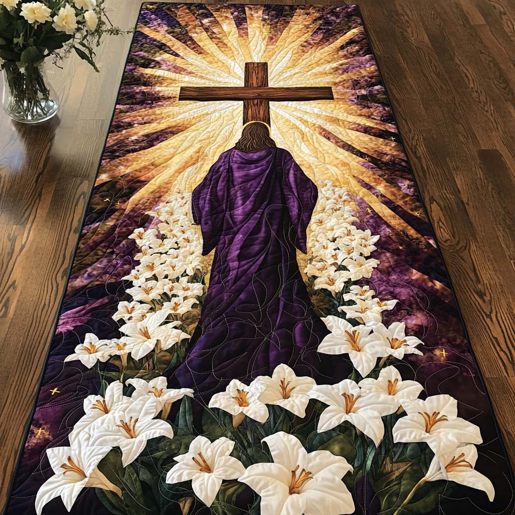 Redeemed Soul Quilted Table Runner Nativity Table Runner Gifts For Christians