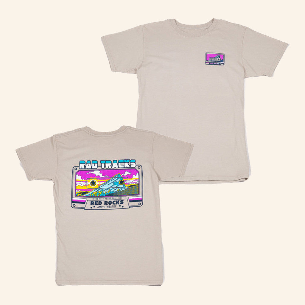 Redrocksonline Merch Red Rocks Cassette Tape T-Shirt Presents For Friends