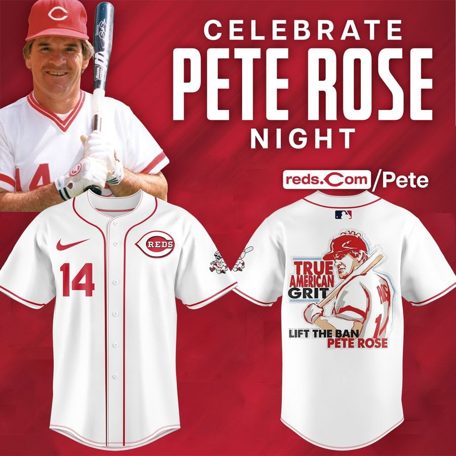 Reds x Pete Rose Night Baseball Jersey Baseball Team Gift Ideas
