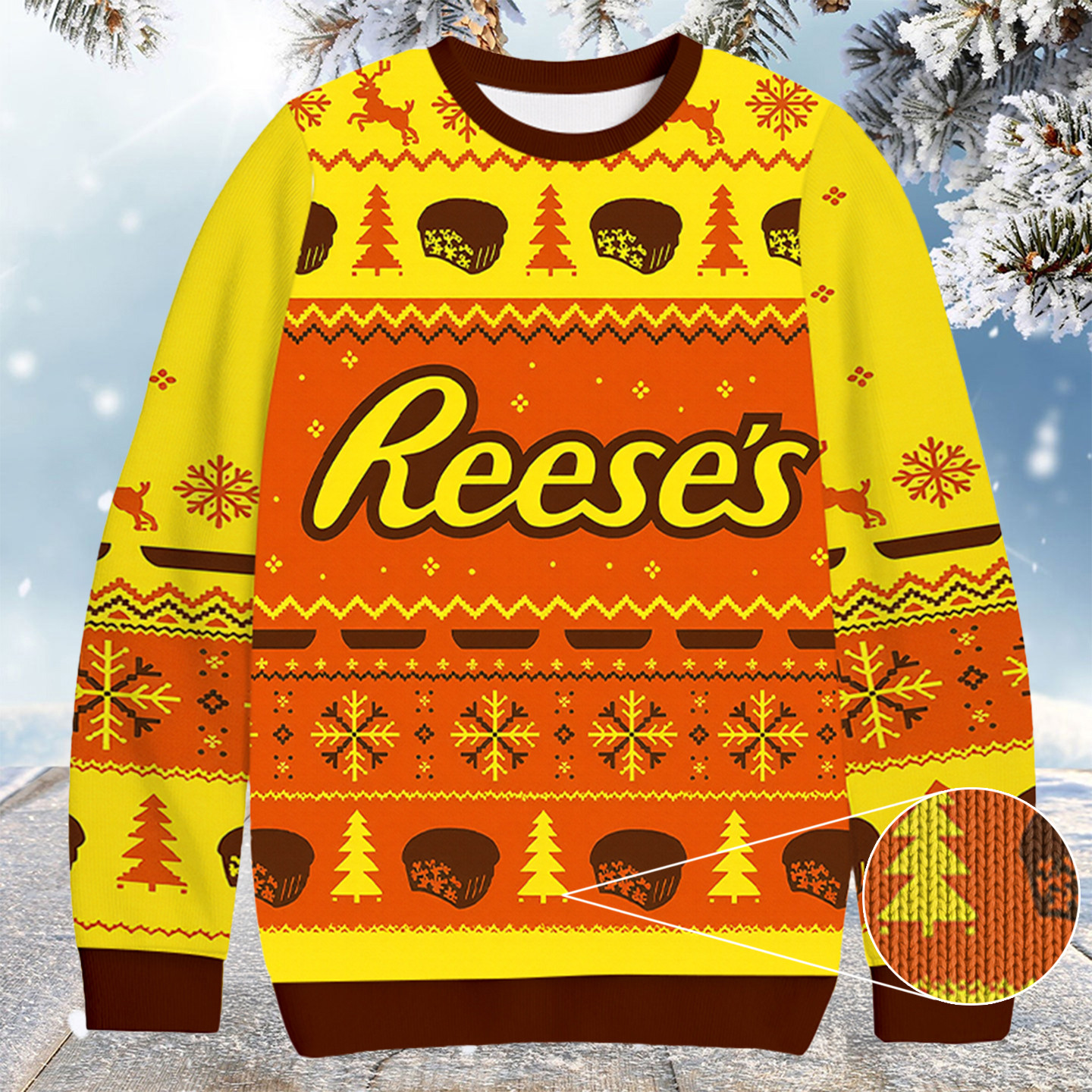 Reese's Peanut Butter Cups Christmas Ugly Sweater Christmas Presents For Men
