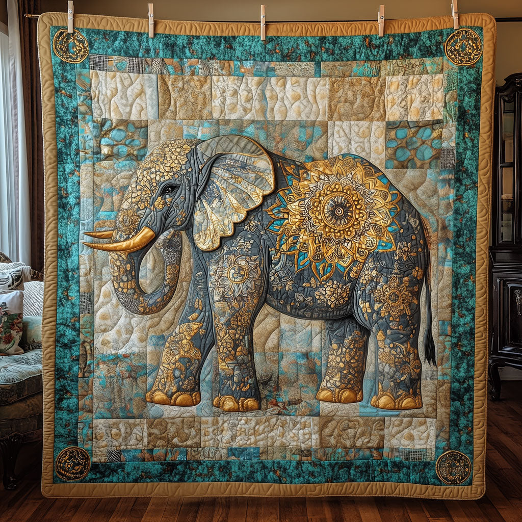 Regal Blue Tusker Quilt Soft Quilt Blanket Gift to Warm Hearts