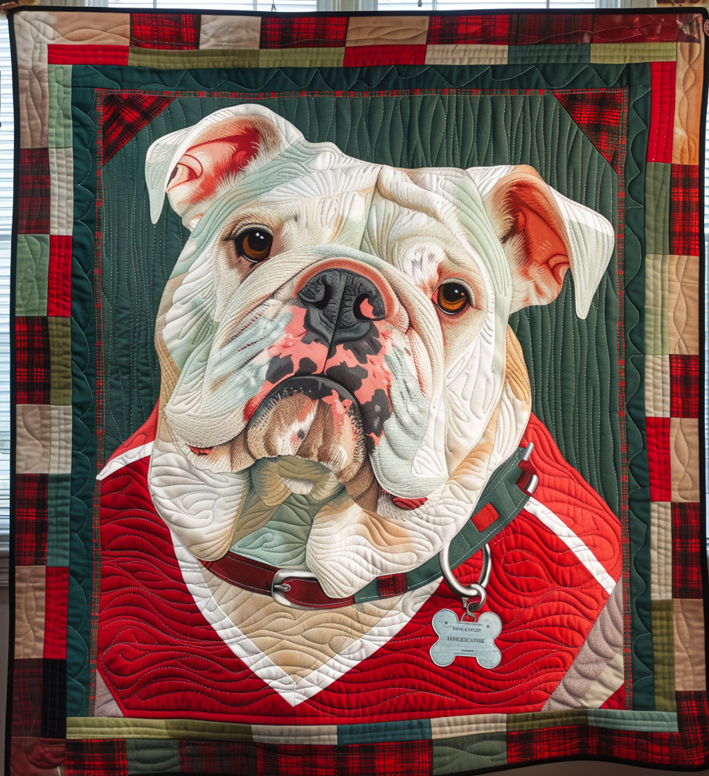 Regal Bulldog Pride Quilted Blanket Presents For Dog Lovers