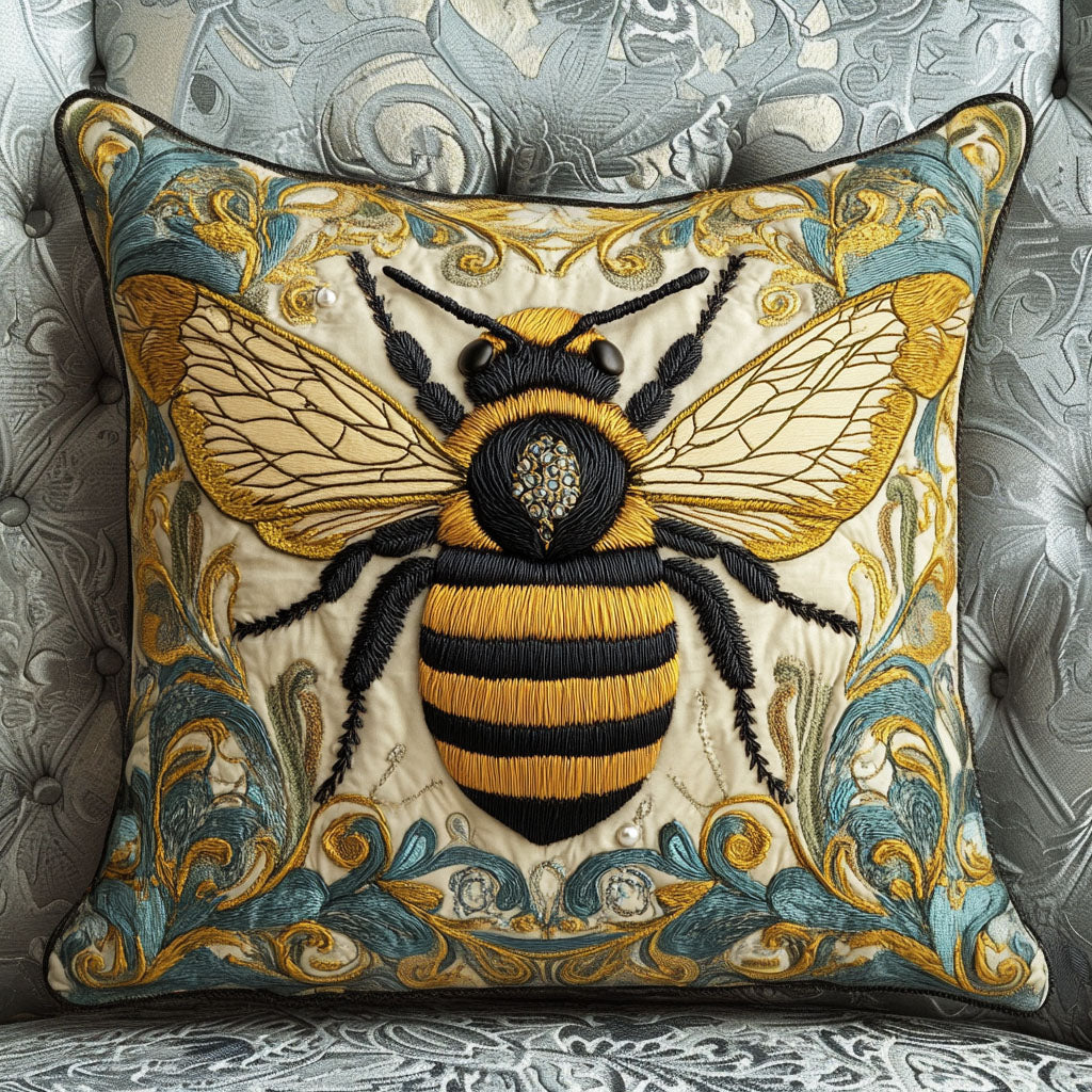 Regal Buzz Quilted Pillow Case Nice Pillow Covers Honey Themed Gifts