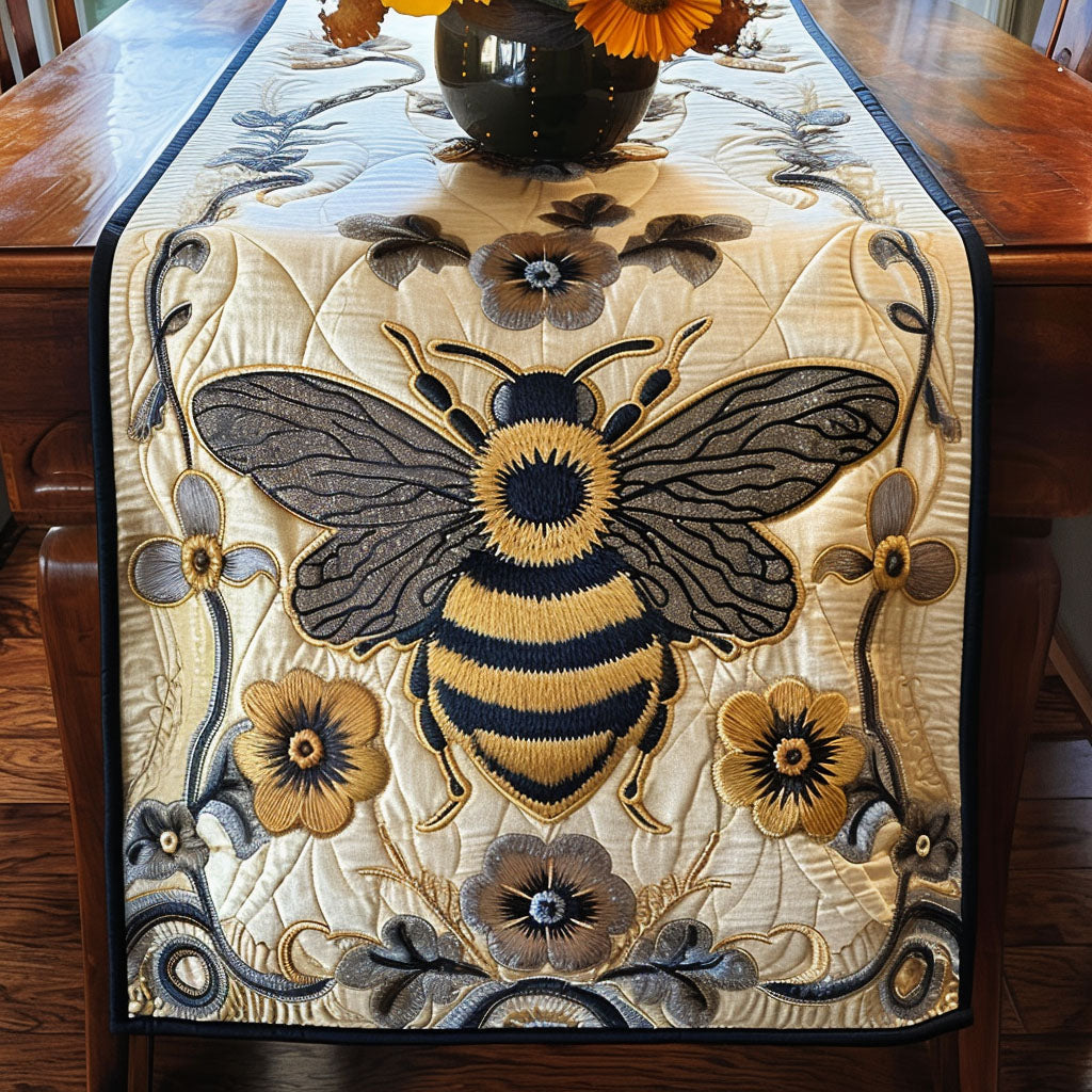 Regal Buzz Quilted Table Runner Dining Room Table Decor Ideas Unique Bee Gifts