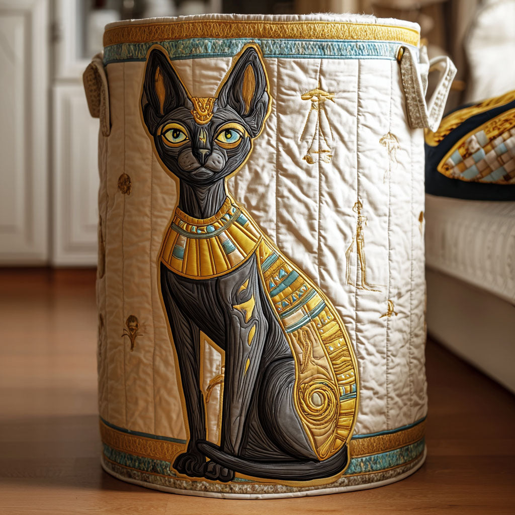 Regal Sphynx Quilted Laundry Basket Perfect Housewarming Gift with Quilted Laundry Basket
