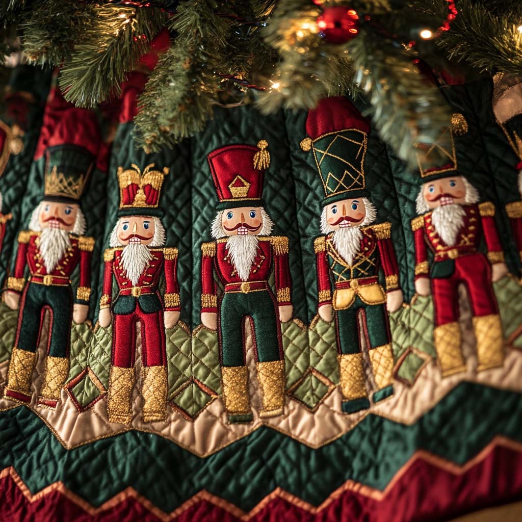 Regal Toy Soldiers Christmas Quilted Tree Skirt Christmas Tree Surround Christmas Gifts For Mom