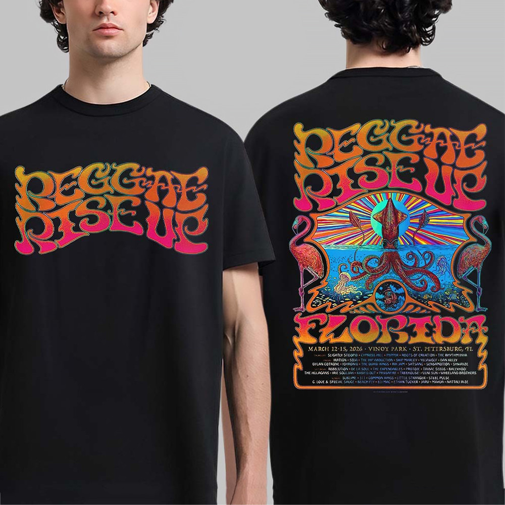 Reggae Rise Up Florida 2026 T-Shirt Music Festival Vinoy Park St Petersburg Merch Gift For Fans