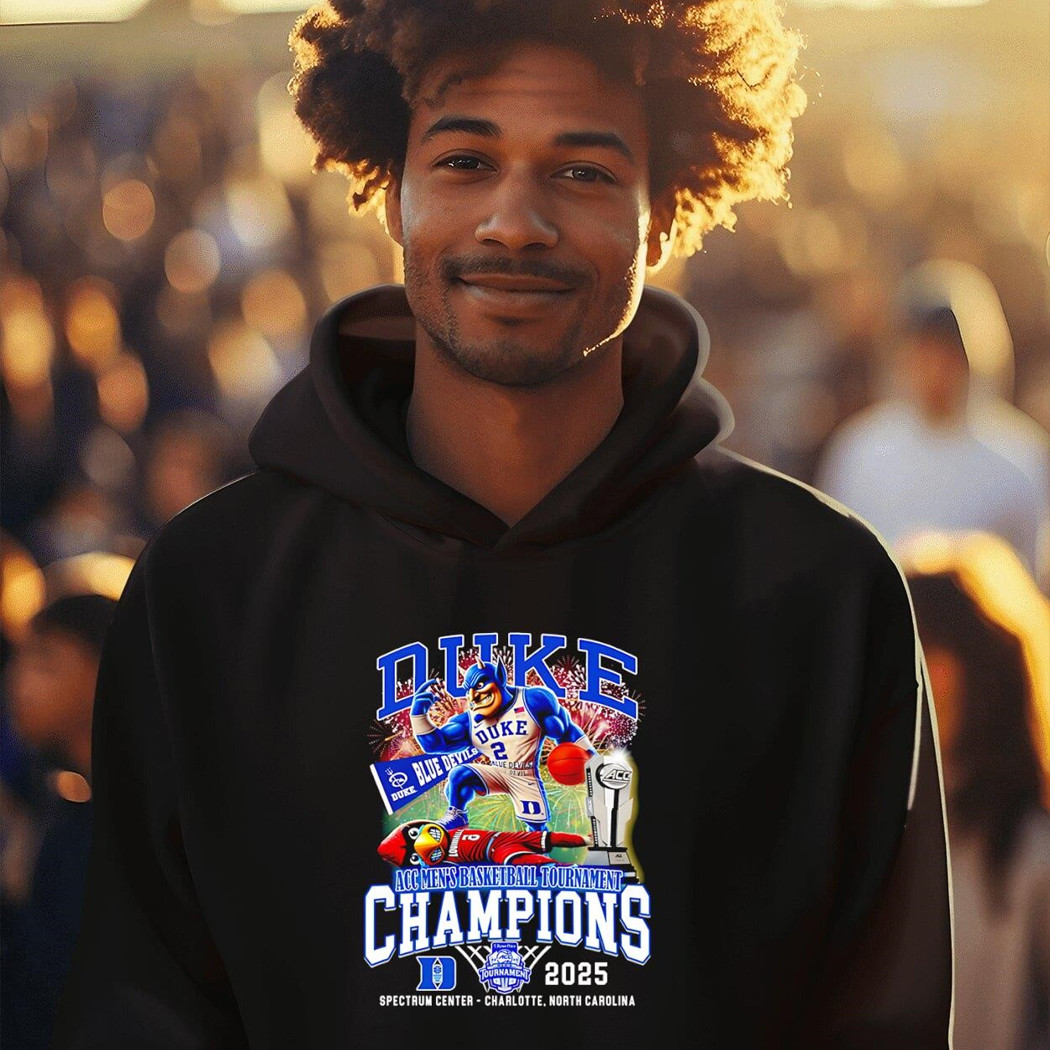 Regular ACC Season Champions Duke Blue Devils Men's Basketball 2025 Hoodie Gifts For Fans