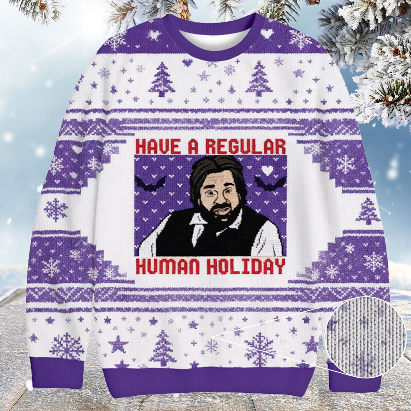 Regular Human Holiday Christmas Ugly Sweater Christmas Gift Ideas For Men
