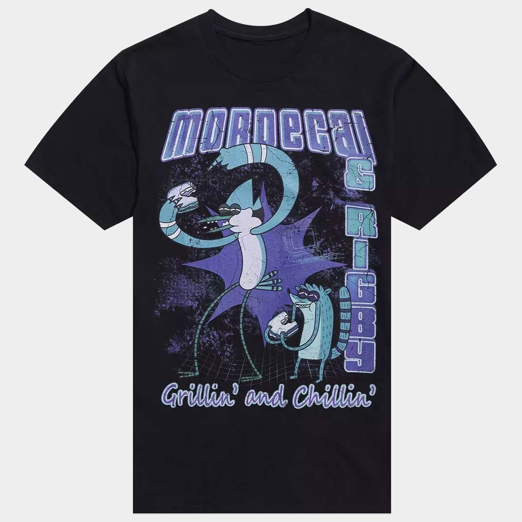 Regular Show Merch Regular Show Mordecai And Rigby Grillin T-Shirt Birthday Gift Ideas For Him