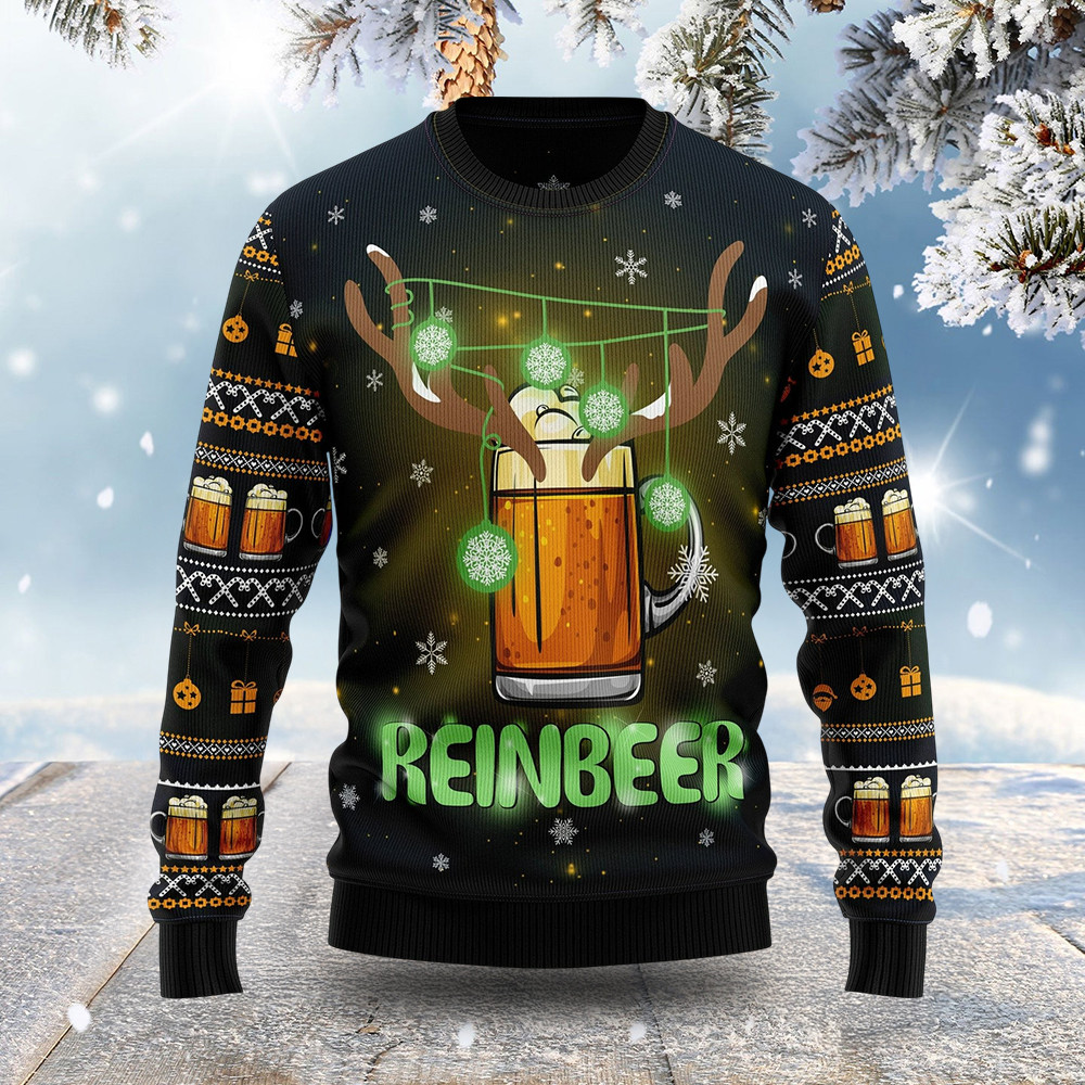 Reinbeer Ugly Christmas Sweater Christmas Clothing Holiday Wear Xmas Gift Ideas