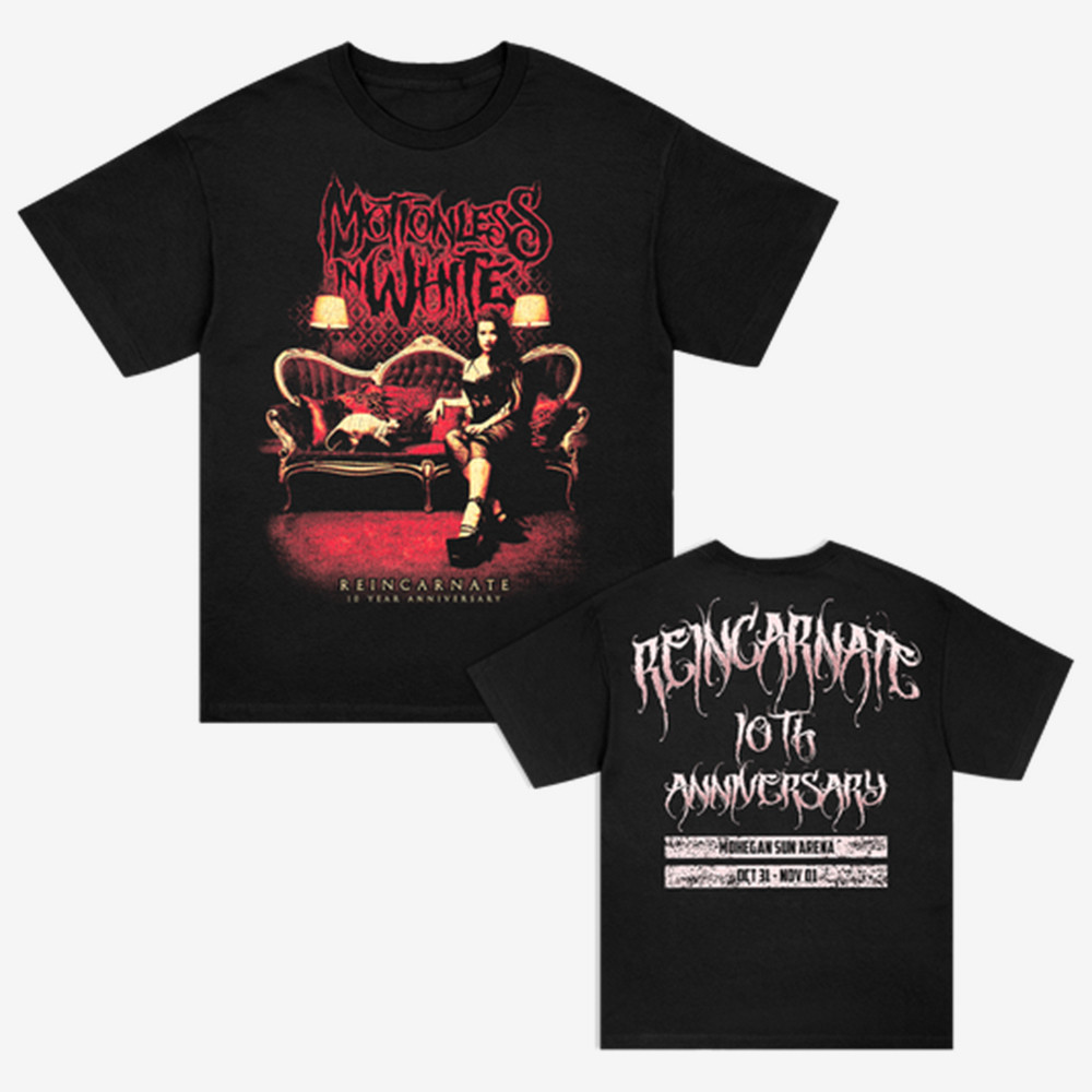 Reincarnate 10Th Anniversary Motionless In White T-Shirt Motionless In White Clothes