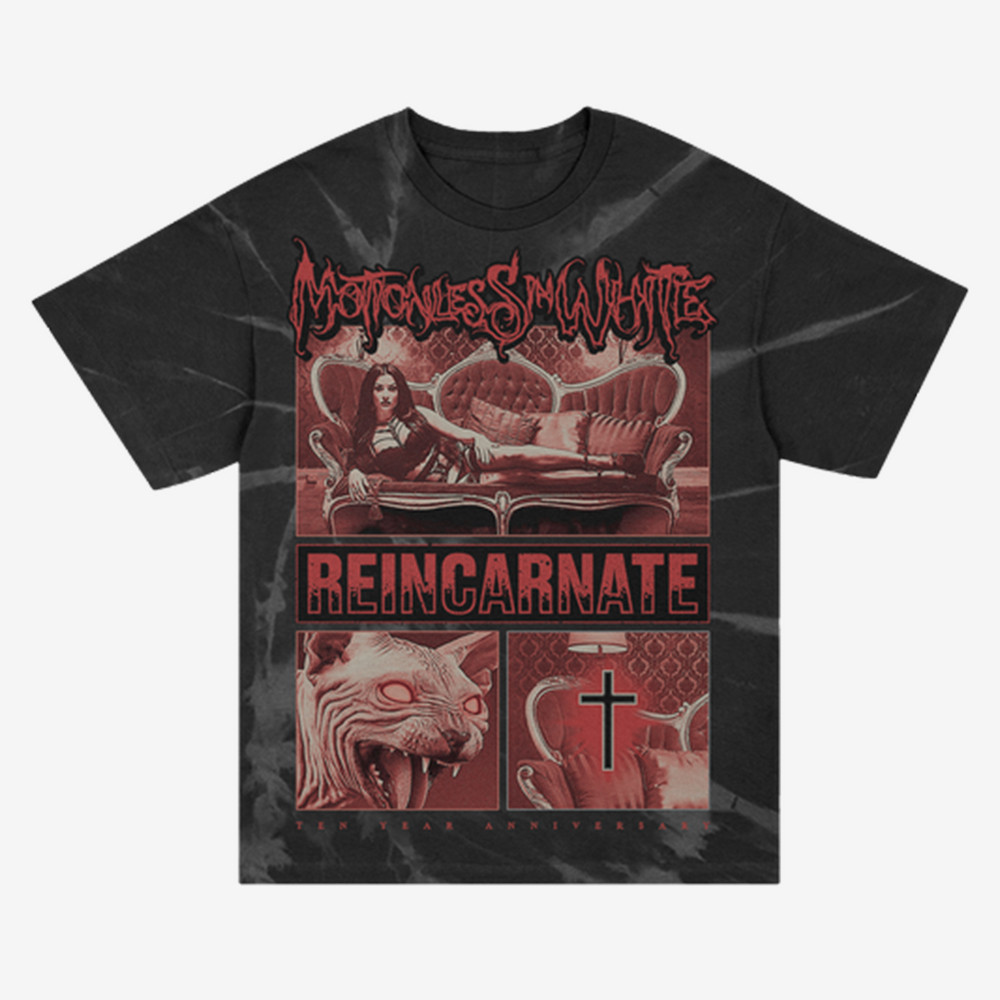 Reincarnate Evil Eyes Motionless In White T-Shirt Metalcore Band Shirt Motionless In White Fan Merch