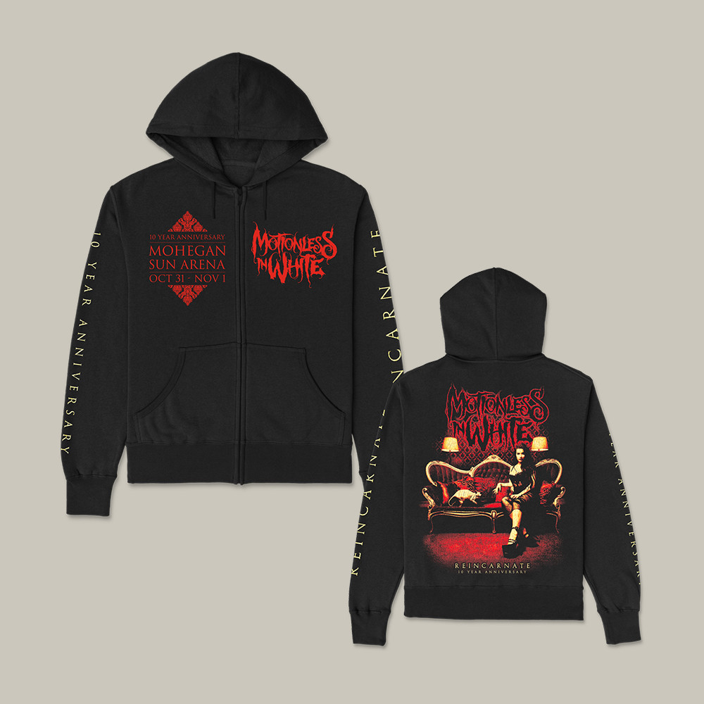 Reincarnate Year Apocalypse Zip Hoodie Motionless In White Apparel Gift For Him