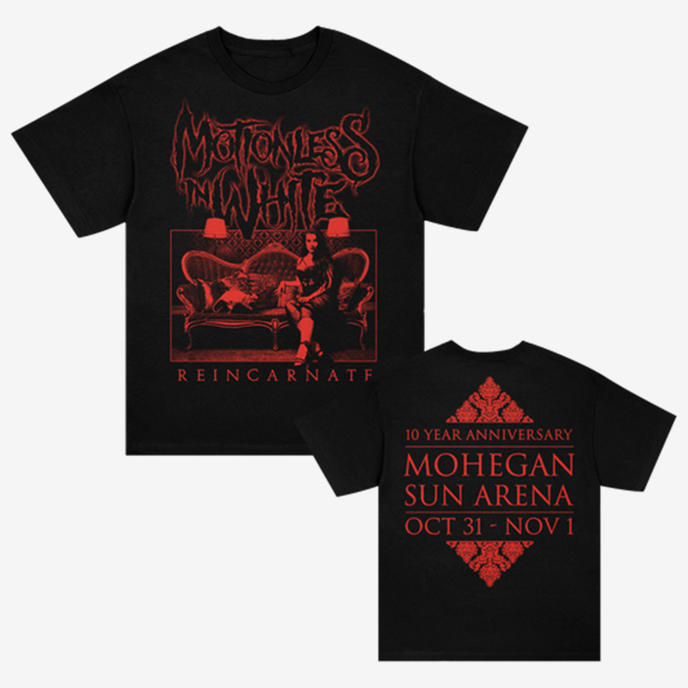 Reincarnation Mohegan Sun Arena T-Shirt Motionless In White Clothes Metalcore Band Gift