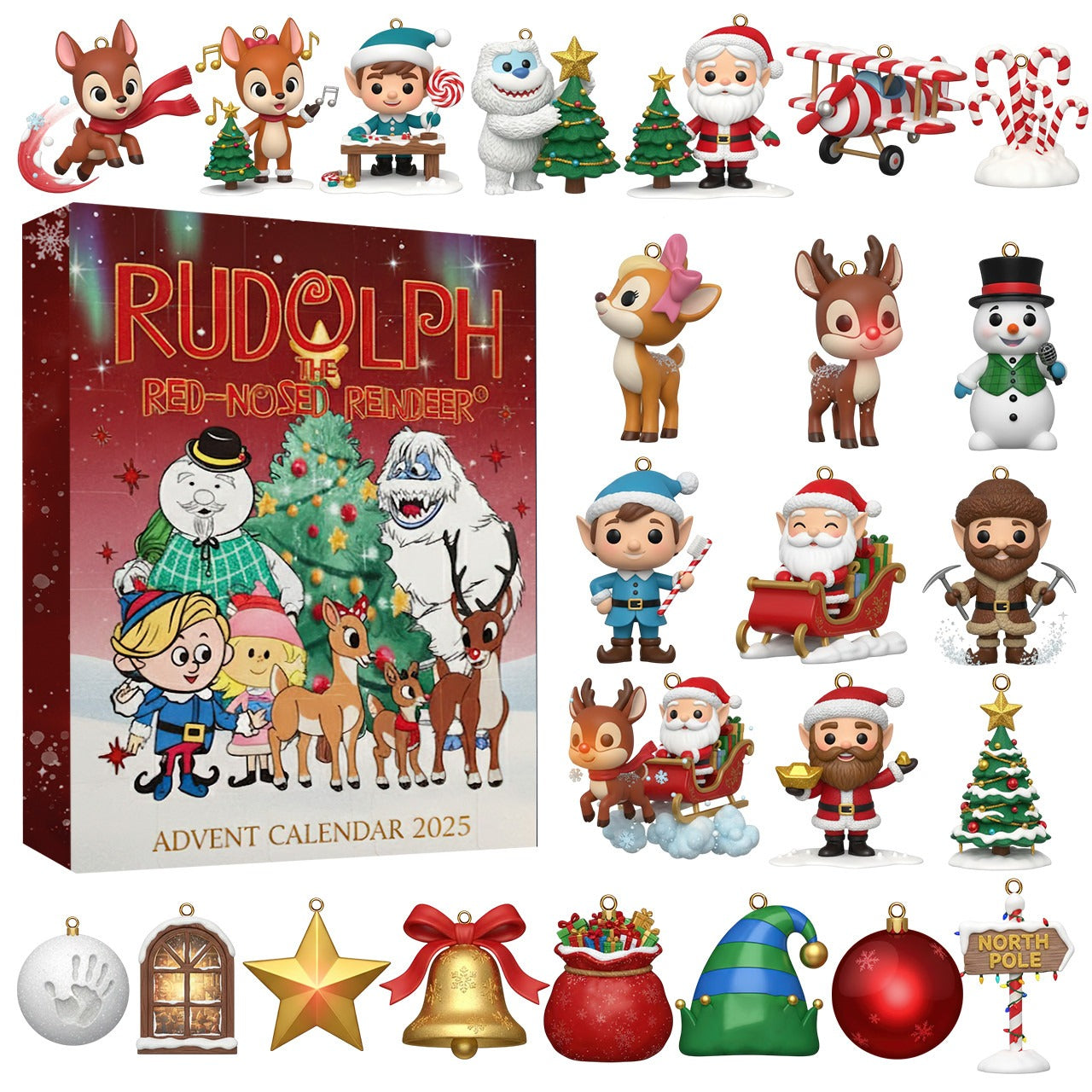 Reindeer Advent Calendar 2025 Animal Themed 24 Days Until Christmas Xmas Presents