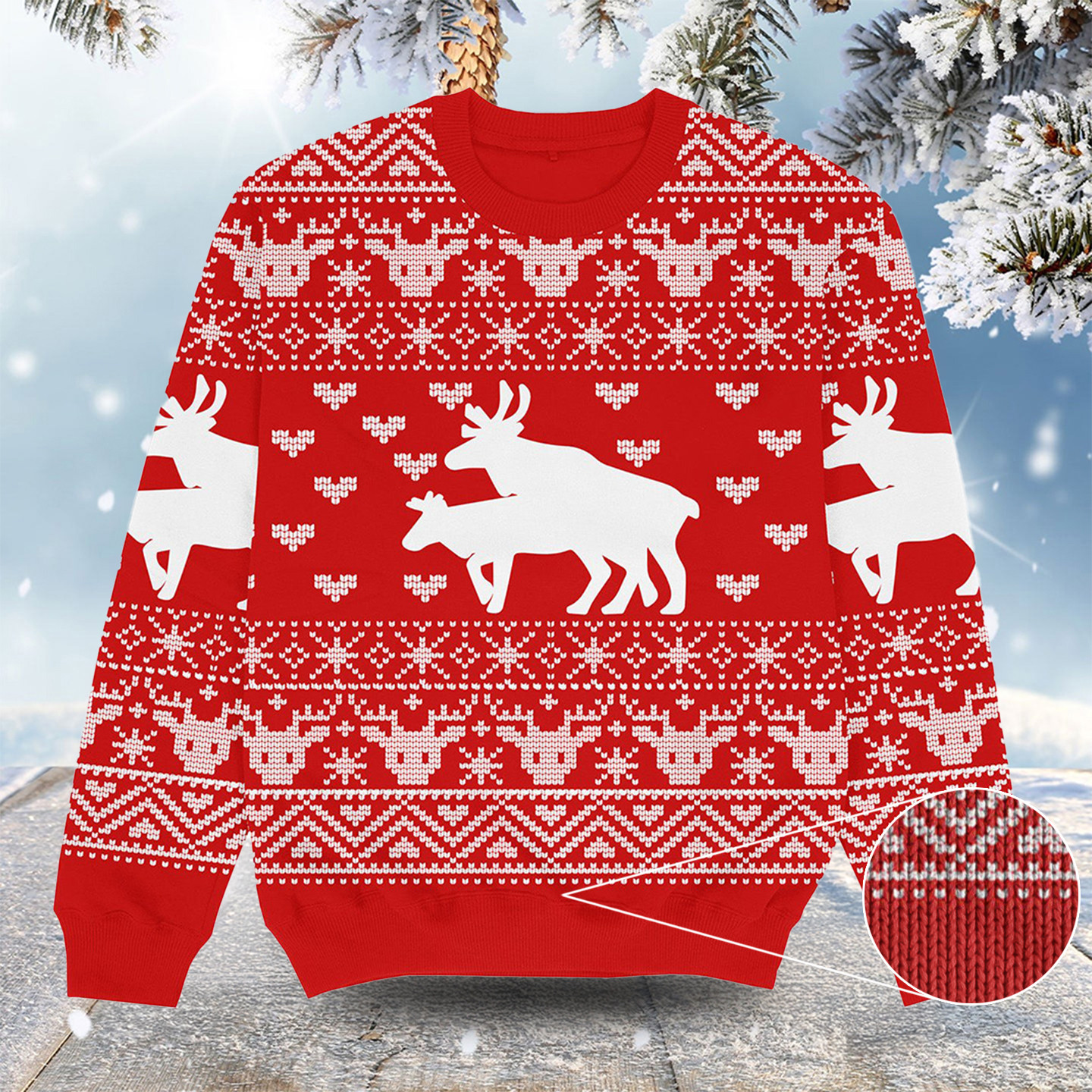 Reindeer Christmas Ugly Sweater Funny Christmas Clothing Christmas Presents For Older Brother