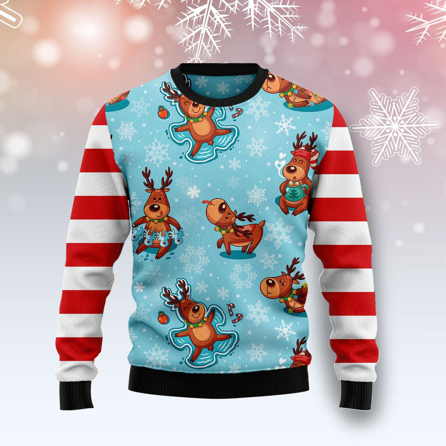 Reindeer Cute Ugly Christmas Sweater Animal Christmas Sweater Xmas Gifts For Reindeer Lovers