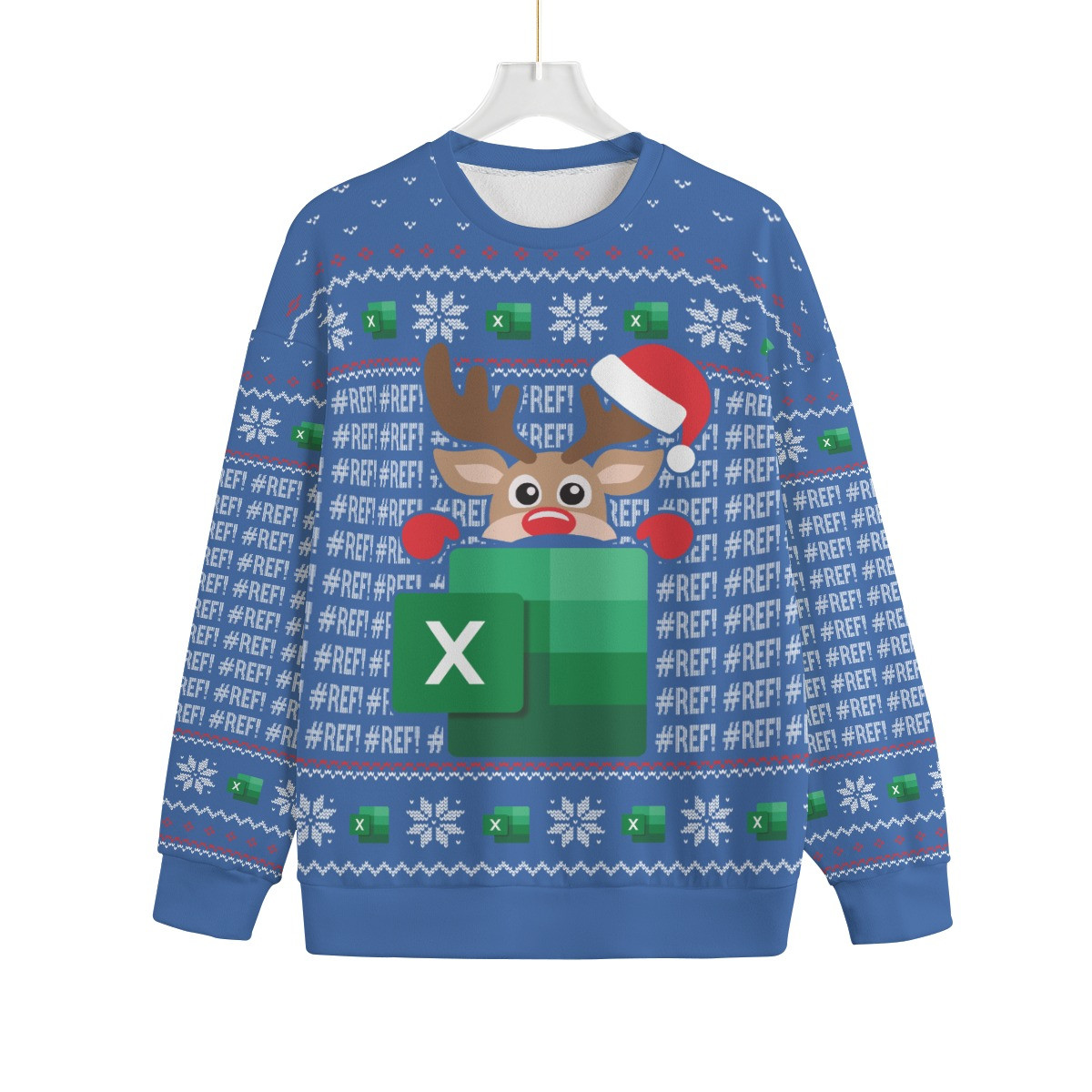 Reindeer Freak In The Sheet Men Big And Tall Christmas Sweater Best Gift Idea for Christmas Enthusiasts