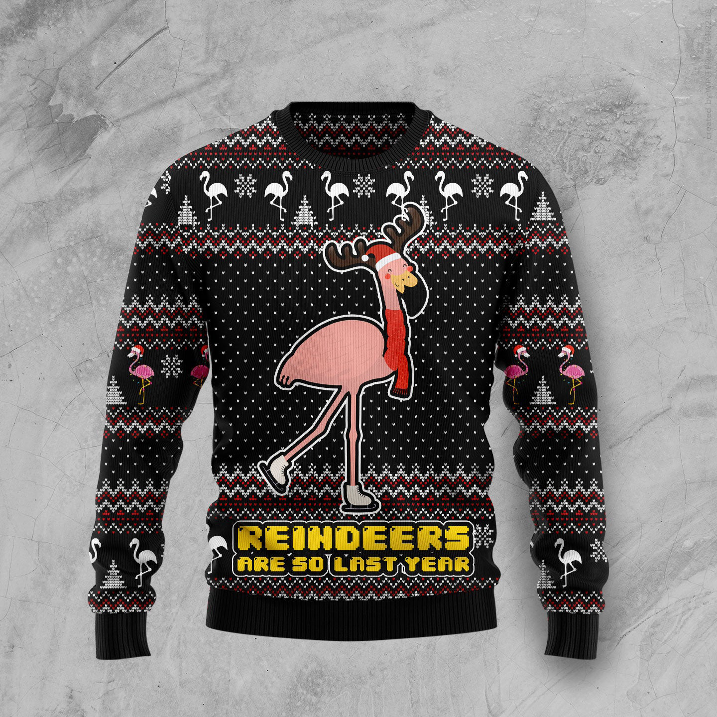 Reindeers Are So Last Year Ugly Christmas Sweater Christmas Apparel Flamingo Lover Xmas Gifts