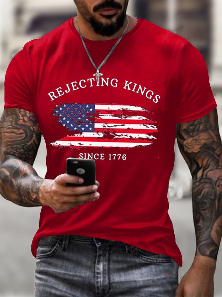 Rejecting Kings Since 1776 Shirt Pro Democracy Clothing Men's Gifts